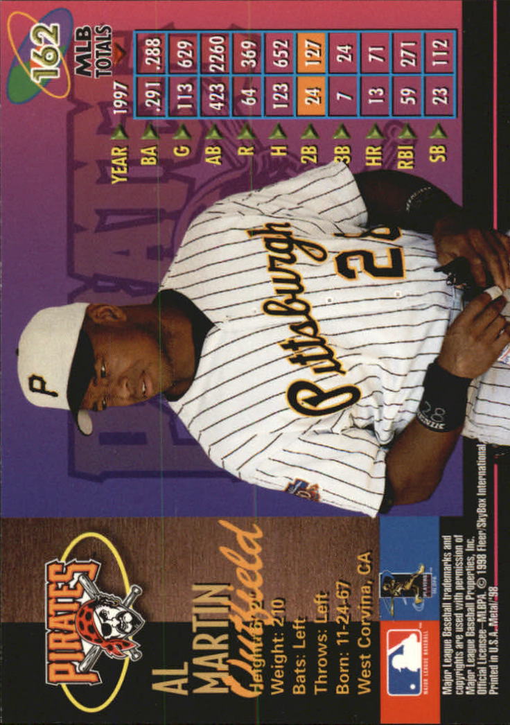 1998 Metal Universe Baseball "Main Set" Cards - Picture 323 of 441
