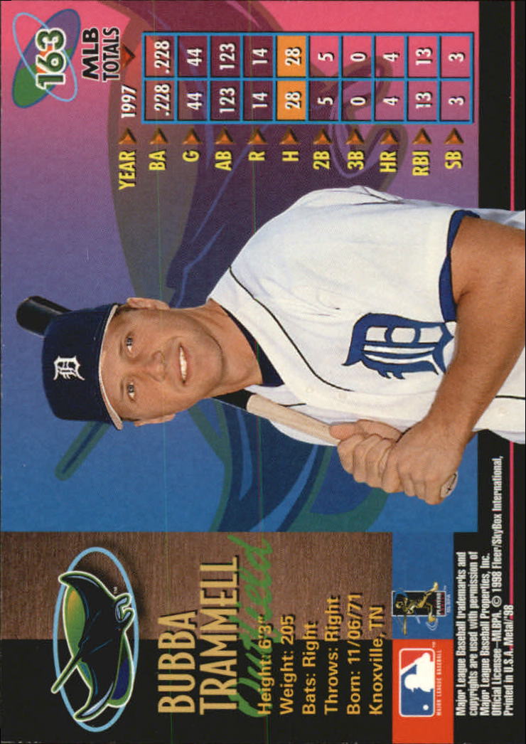 1998 Metal Universe Baseball "Main Set" Cards - Picture 325 of 441
