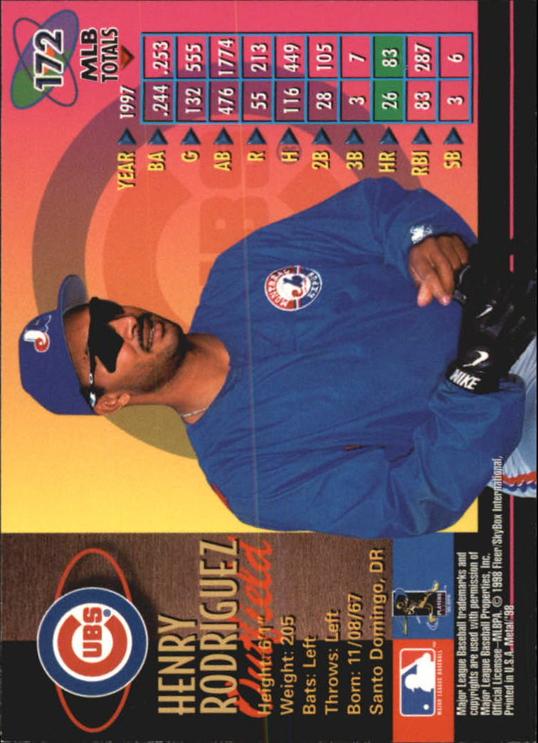1998 Metal Universe Baseball "Main Set" Cards - Picture 343 of 441