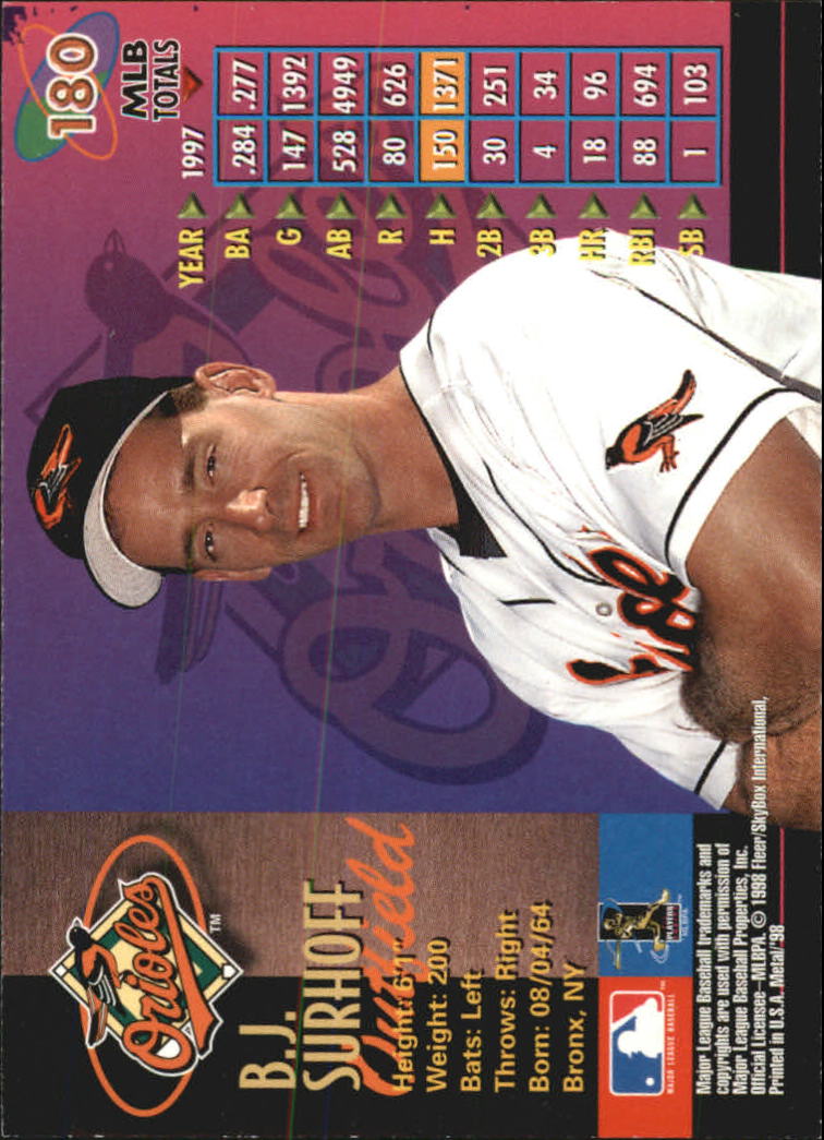 1998 Metal Universe Baseball "Main Set" Cards - Picture 359 of 441