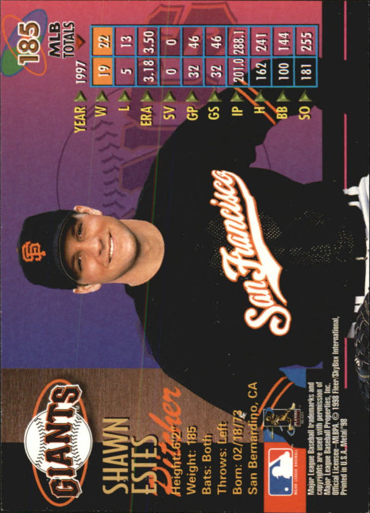 1998 Metal Universe Baseball "Main Set" Cards - Picture 369 of 441