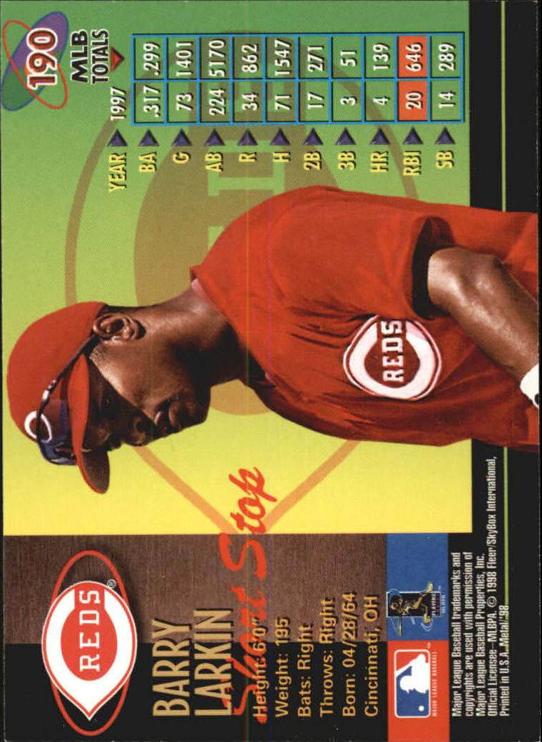 1998 Metal Universe Baseball "Main Set" Cards - Picture 379 of 441