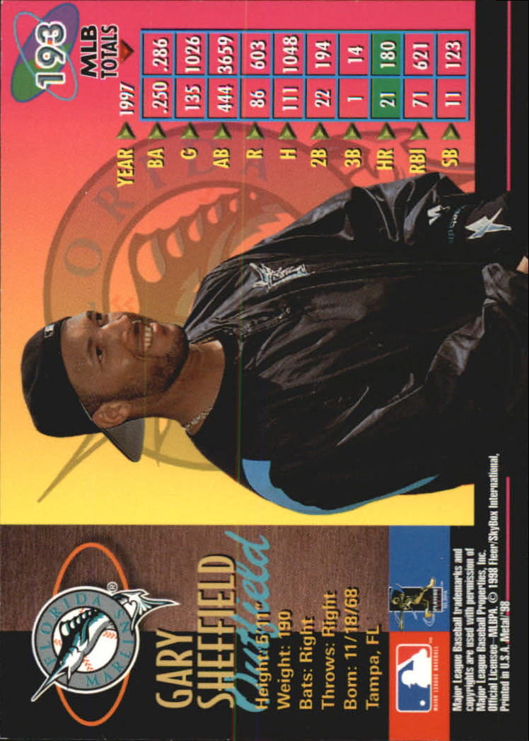 1998 Metal Universe Baseball "Main Set" Cards - Picture 385 of 441