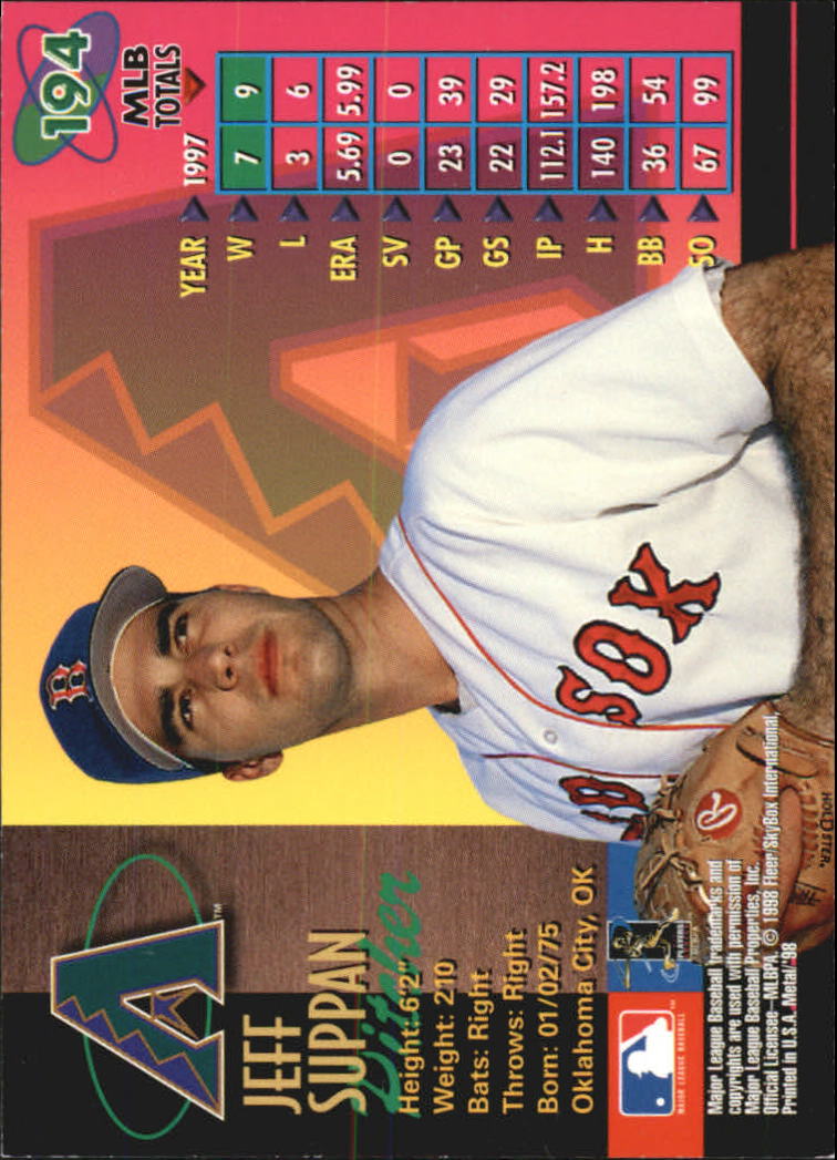 1998 Metal Universe Baseball "Main Set" Cards - Picture 387 of 441
