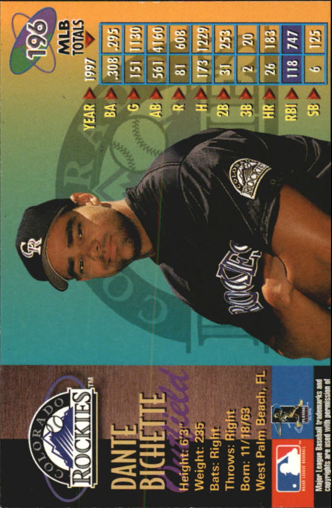 1998 Metal Universe Baseball "Main Set" Cards - Picture 391 of 441