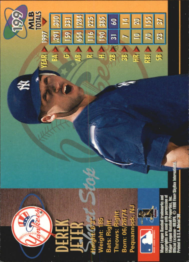1998 Metal Universe Baseball "Main Set" Cards - Picture 397 of 441