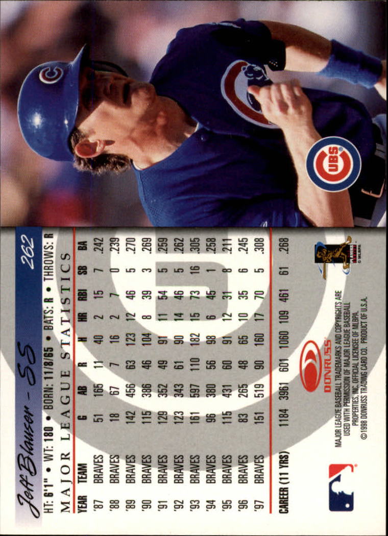 1998 Donruss Baseball "Main Set" Base Cards #251 to #420 - Picture 25 of 341