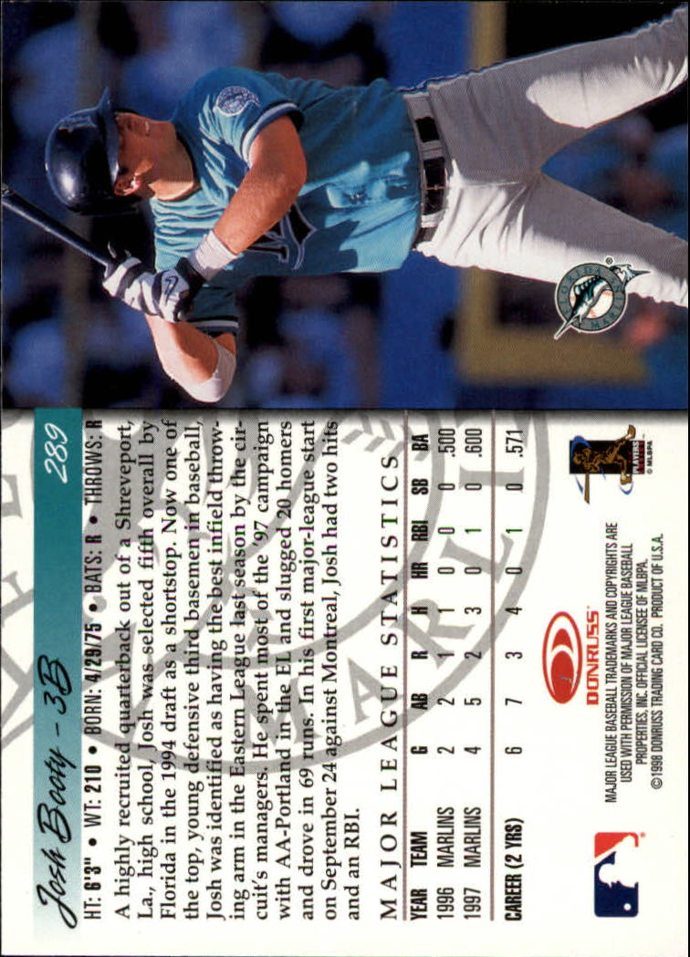 1998 Donruss Baseball "Main Set" Base Cards #251 to #420 - Picture 79 of 341
