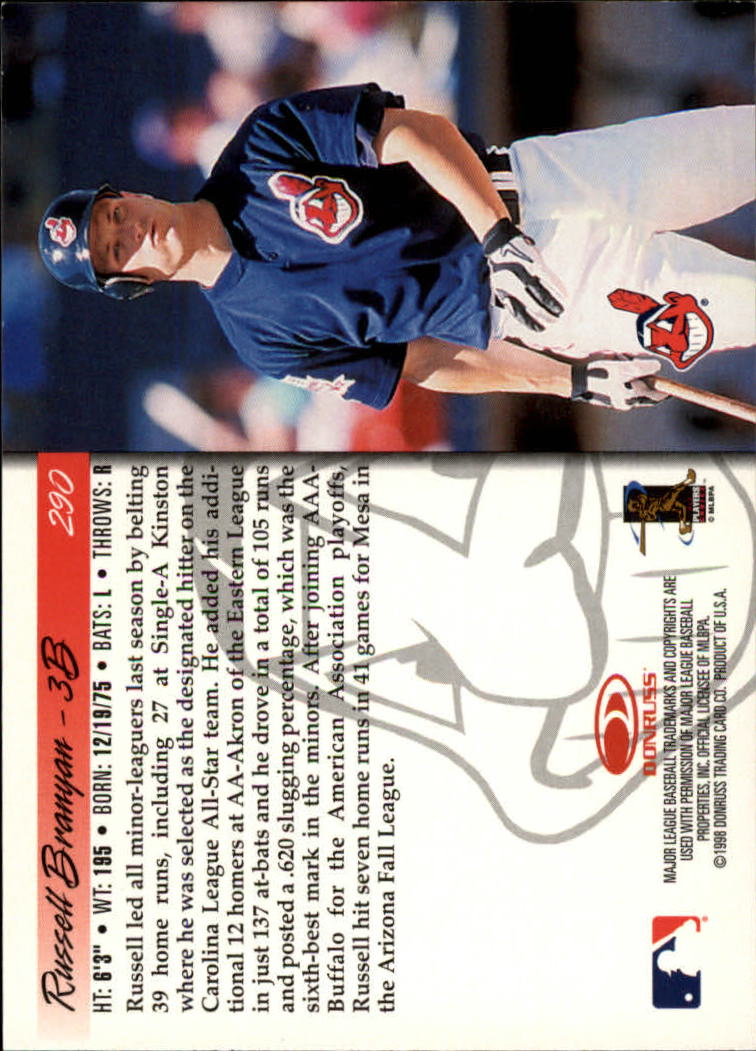 1998 Donruss Baseball "Main Set" Base Cards #251 to #420 - Picture 81 of 341