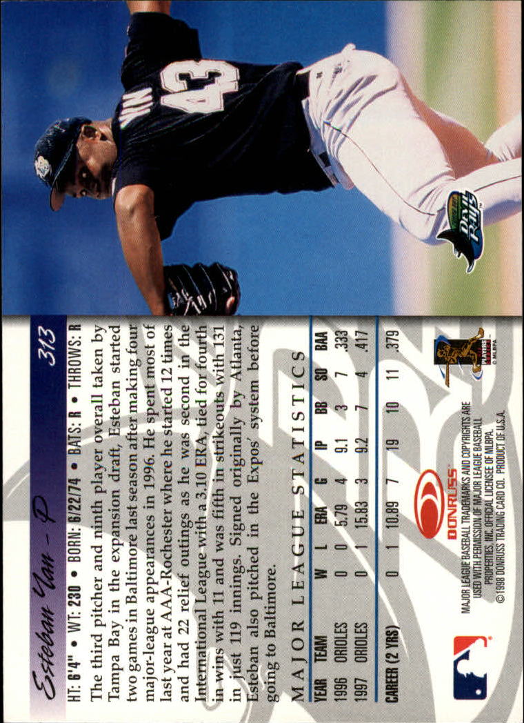1998 Donruss Baseball "Main Set" Base Cards #251 to #420 - Picture 127 of 341