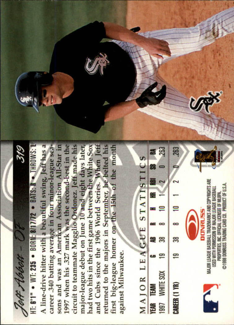 1998 Donruss Baseball "Main Set" Base Cards #251 to #420 - Picture 139 of 341