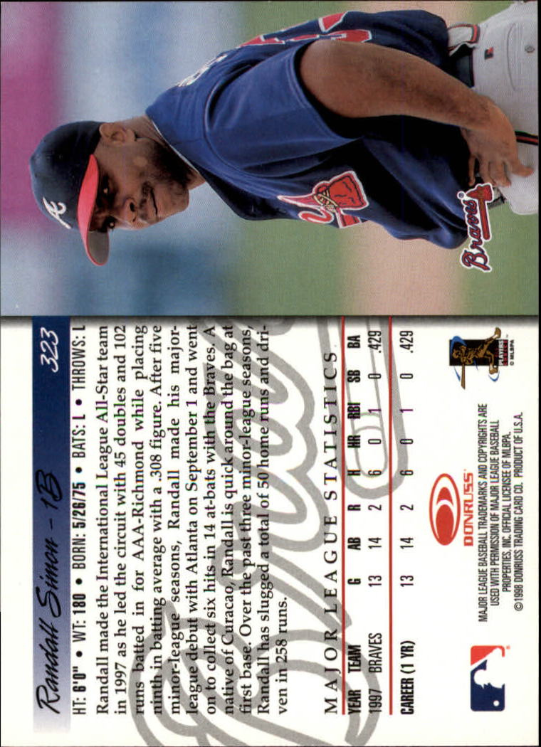 1998 Donruss Baseball "Main Set" Base Cards #251 to #420 - Picture 147 of 341