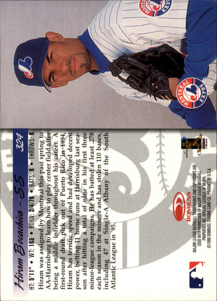 1998 Donruss Baseball "Main Set" Base Cards #251 to #420 - Picture 149 of 341