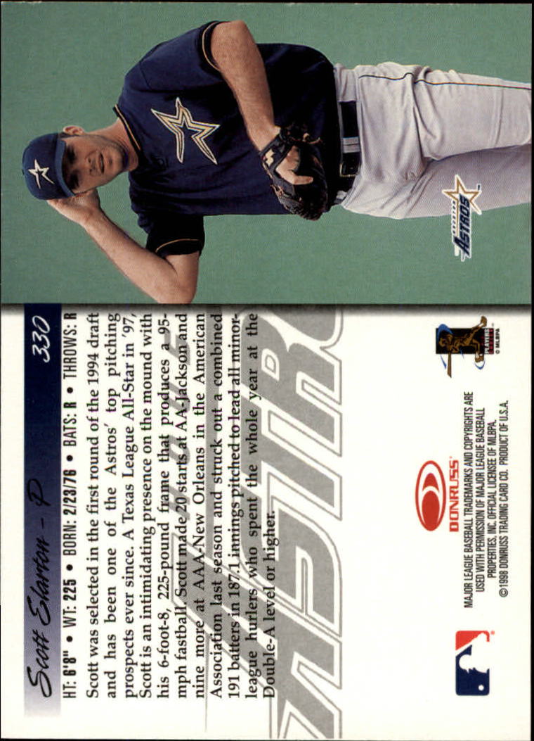 1998 Donruss Baseball "Main Set" Base Cards #251 to #420 - Picture 161 of 341