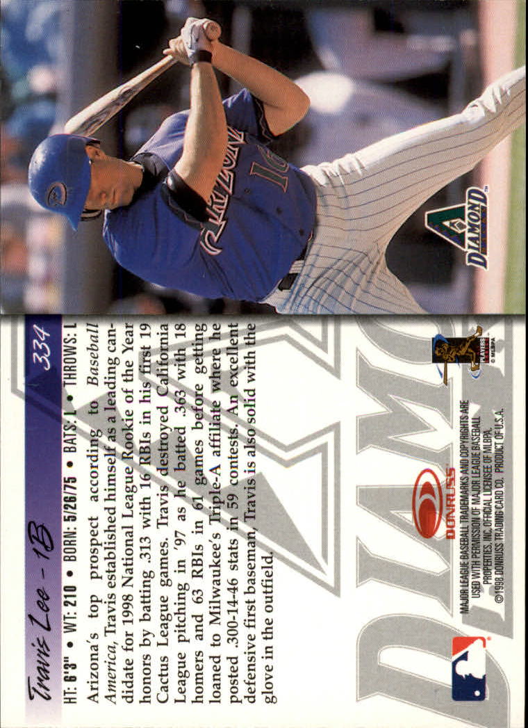 1998 Donruss Baseball "Main Set" Base Cards #251 to #420 - Picture 169 of 341