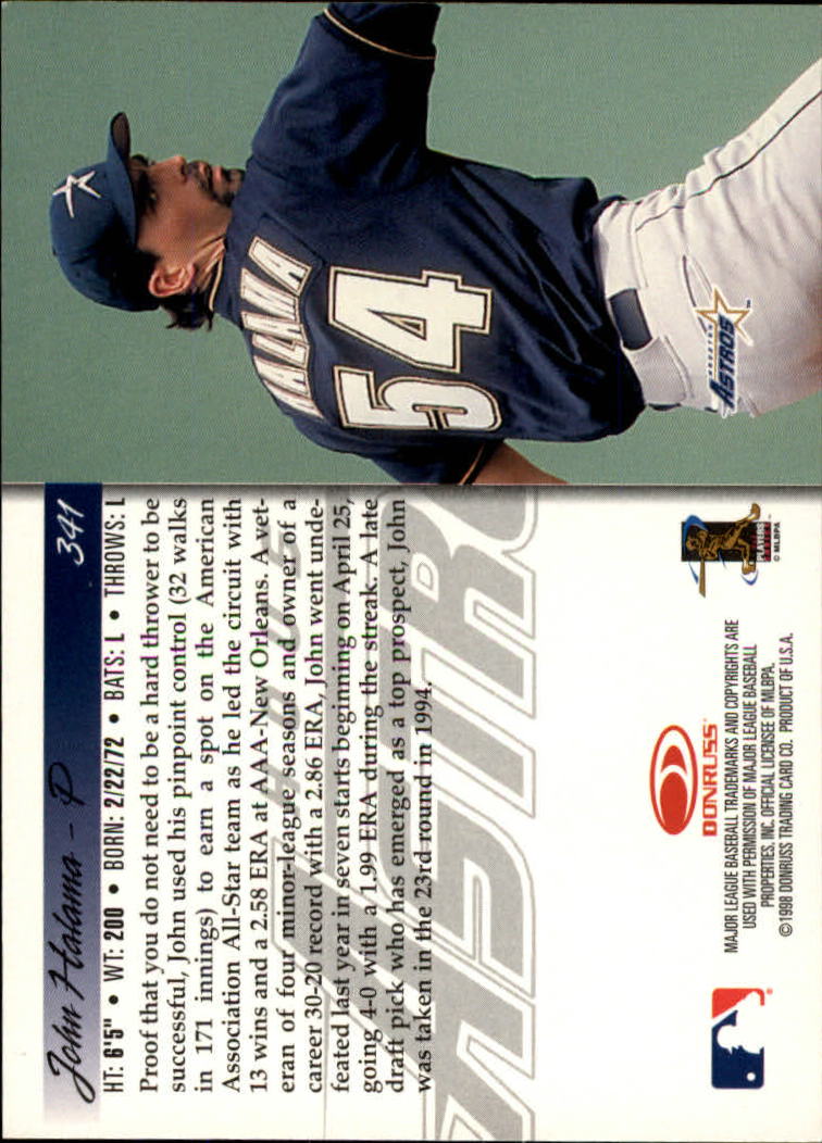 1998 Donruss Baseball "Main Set" Base Cards #251 to #420 - Picture 183 of 341