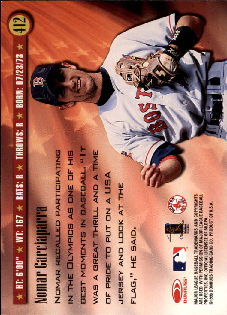 1998 Donruss Baseball "Main Set" Base Cards #251 to #420 - Picture 325 of 341