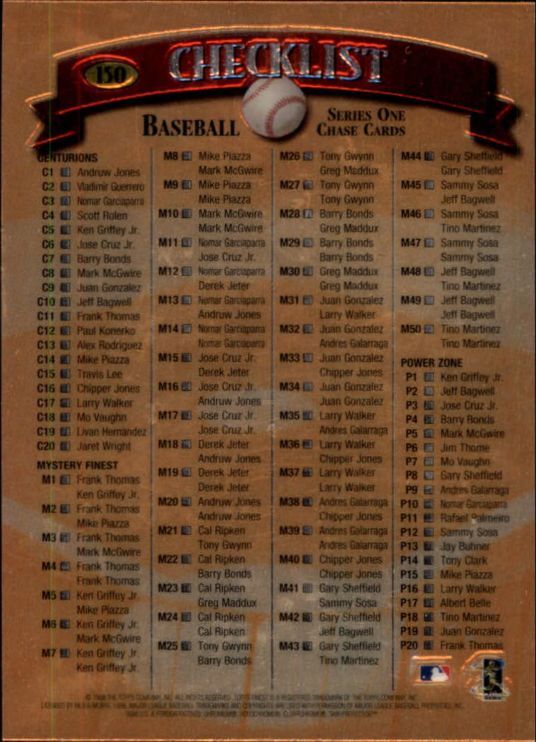 1998 Finest Baseball Part 2 - Picture 39 of 139