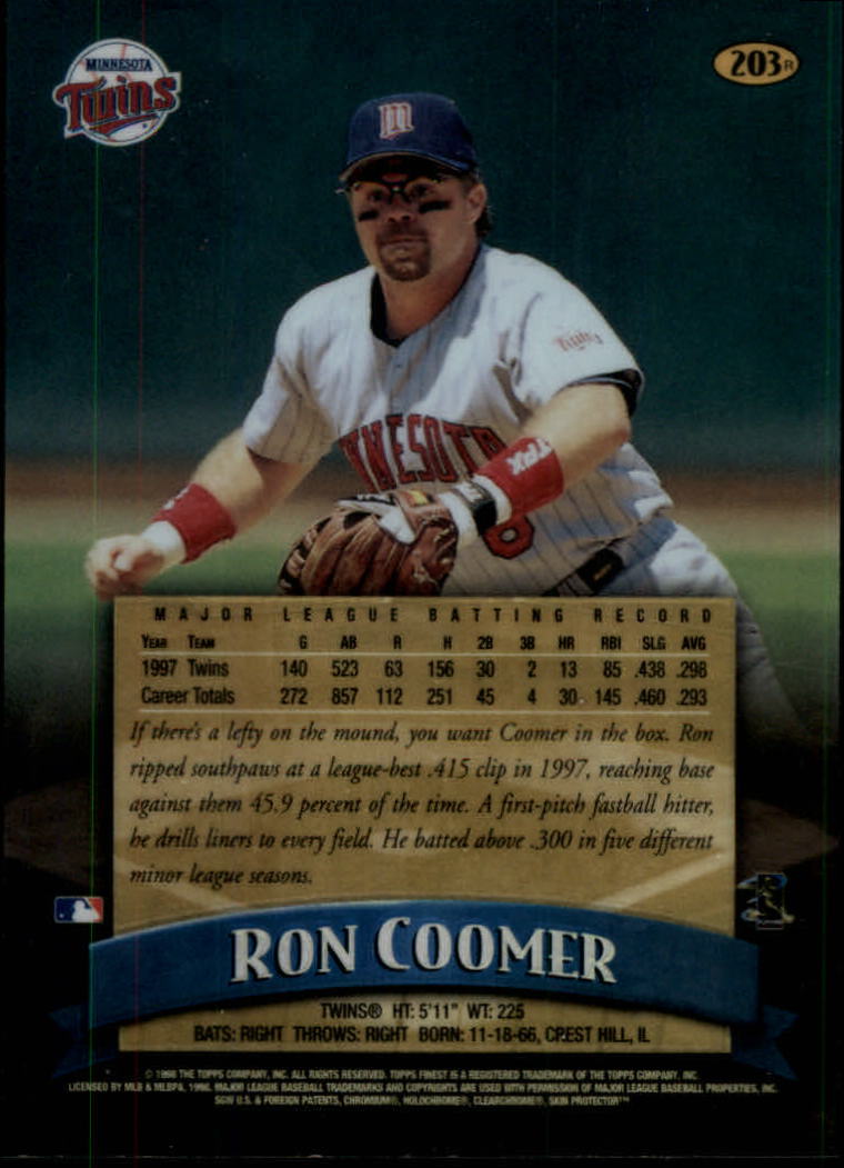 1998 Finest Baseball Part 2 - Picture 101 of 139
