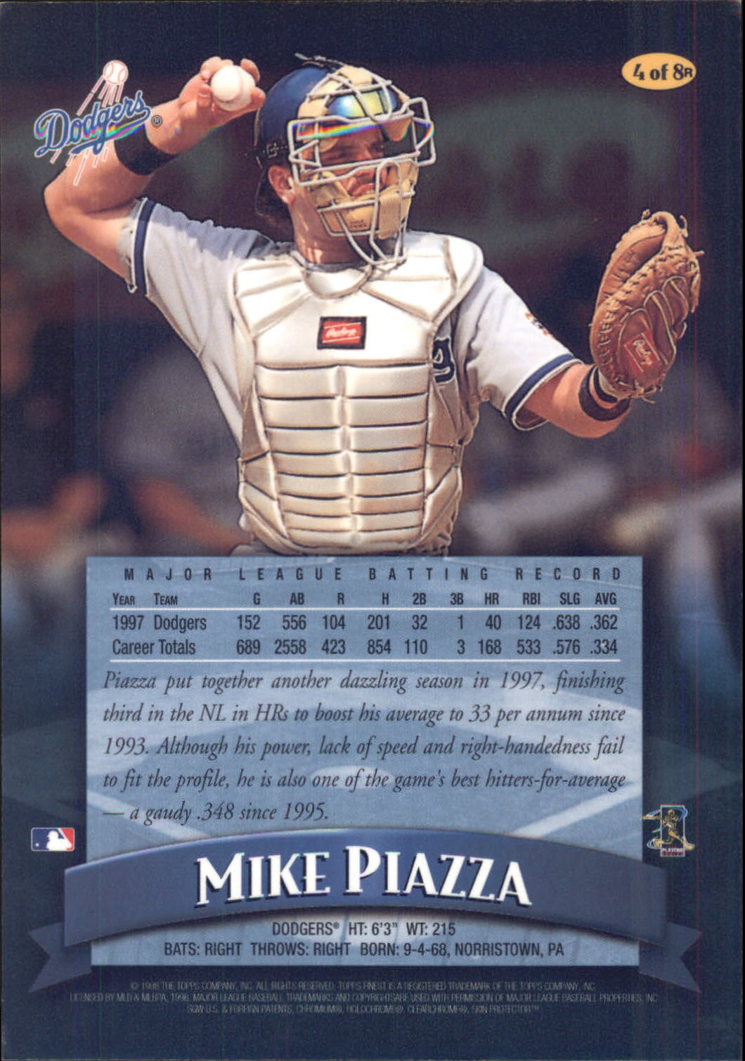 1998 Finest Baseball Part 2 - Picture 109 of 139