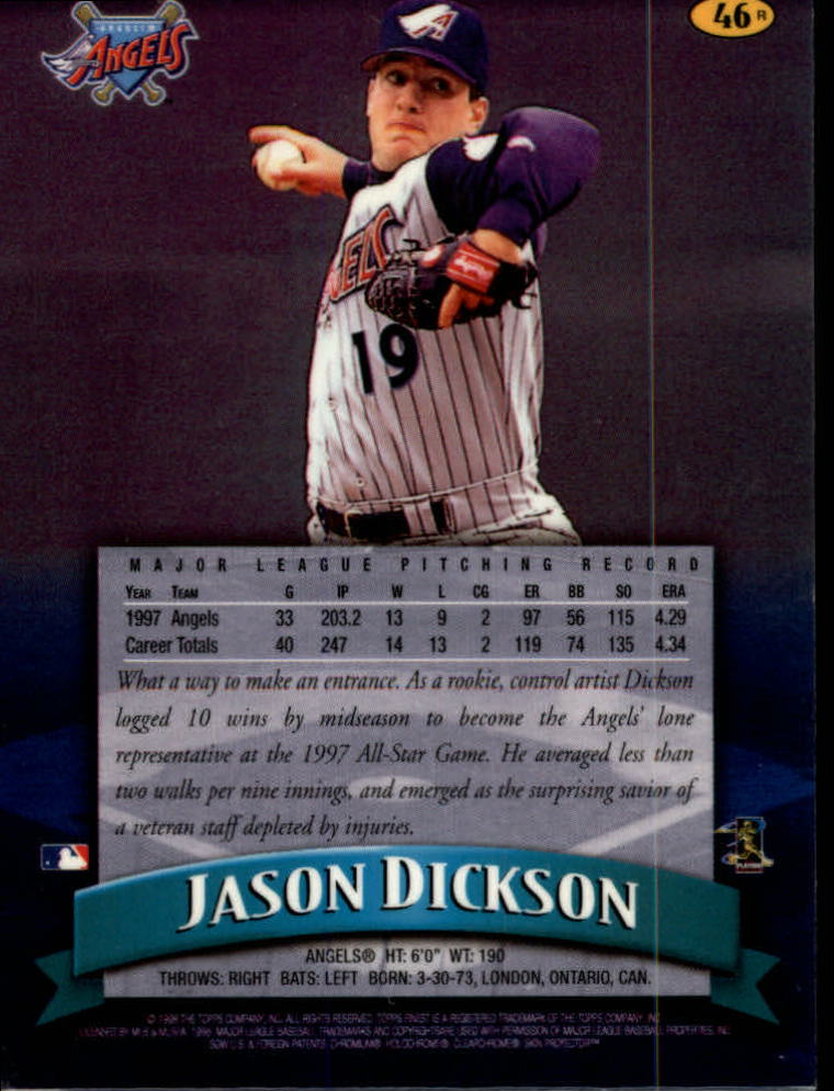 1998 Finest Baseball Part 2 - Picture 119 of 139