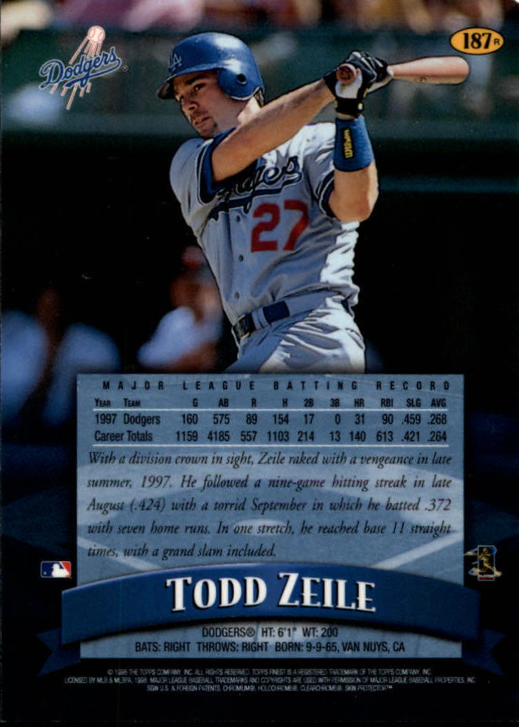 1998 Finest Baseball Part 2 - Picture 131 of 139
