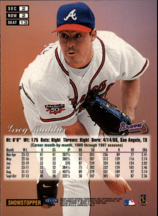 1998 Flair Showcase (Fleer) Baseball "Row 2" Parallel Cards - Picture 17 of 53