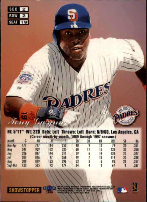 1998 Flair Showcase (Fleer) Baseball "Row 2" Parallel Cards - Picture 21 of 53