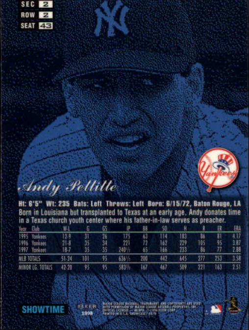 1998 Flair Showcase (Fleer) Baseball "Row 2" Parallel Cards - Picture 33 of 53