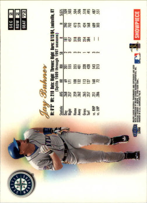 1998 Flair Showcase (Fleer) Baseball "Row 2" Parallel Cards - Picture 51 of 53