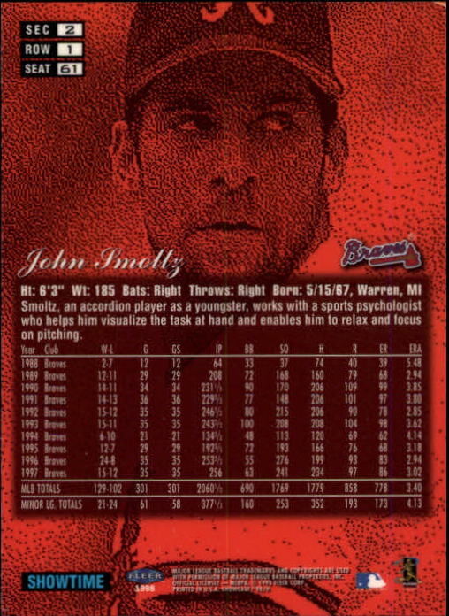 1998 Flair Showcase (Fleer) Baseball "Row 1" Parallel Cards - Picture 15 of 39