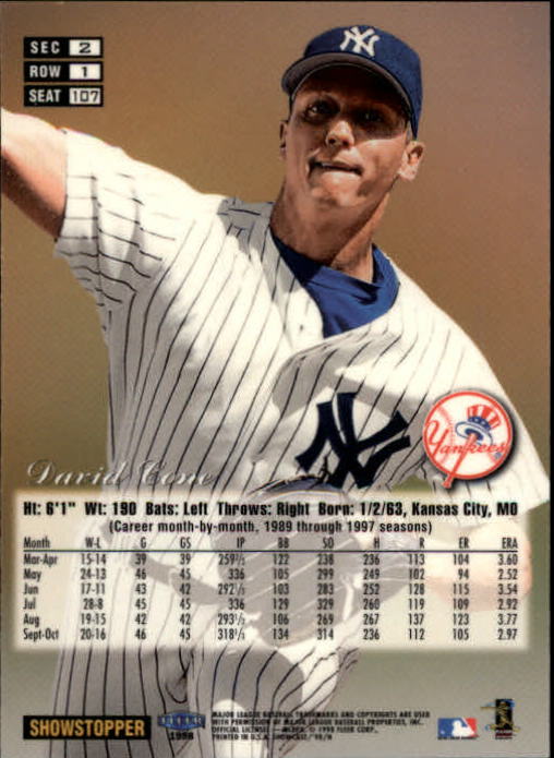 1998 Flair Showcase (Fleer) Baseball "Row 1" Parallel Cards - Picture 35 of 39