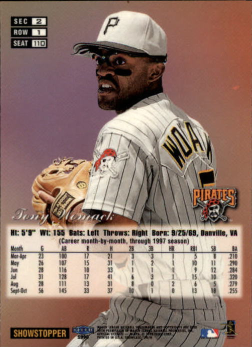 1998 Flair Showcase (Fleer) Baseball "Row 1" Parallel Cards - Picture 37 of 39