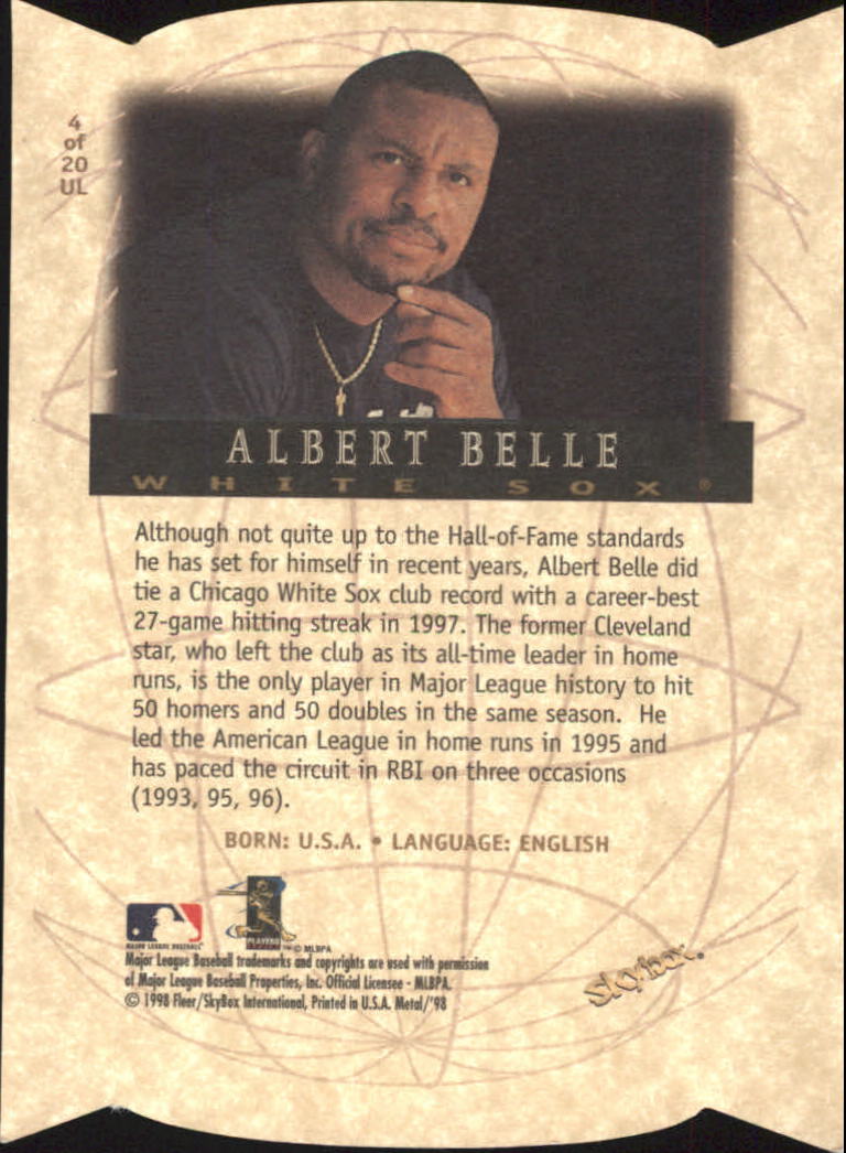 1998 Metal Universe Baseball "Insert" Cards - Picture 13 of 37
