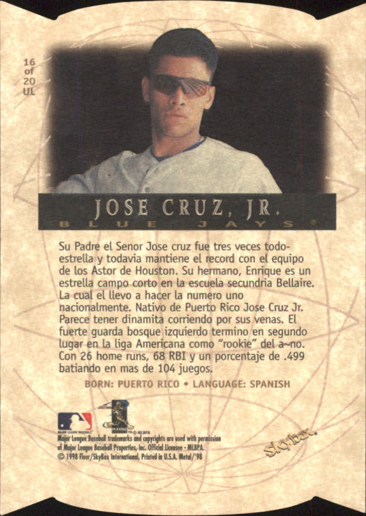 1998 Metal Universe Baseball "Insert" Cards - Picture 29 of 37