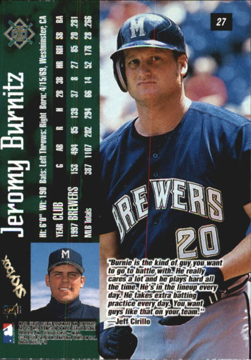 1998 SkyBox Dugout Axcess Baseball Card Pick - Picture 53 of 289