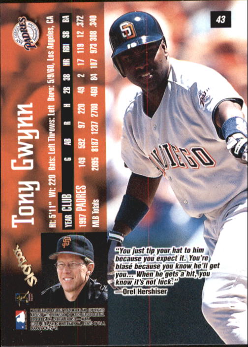 1998 SkyBox Dugout Axcess Baseball Card Pick - Picture 85 of 289