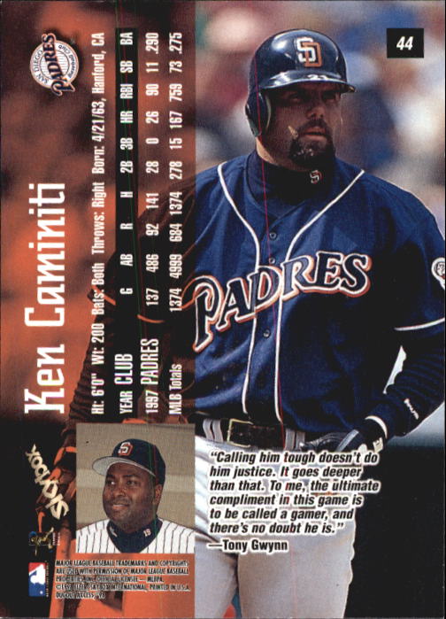 1998 SkyBox Dugout Axcess Baseball Card Pick - Picture 87 of 289