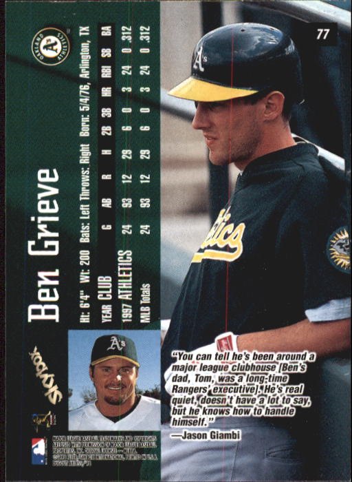 1998 SkyBox Dugout Axcess Baseball Card Pick - Picture 153 of 289