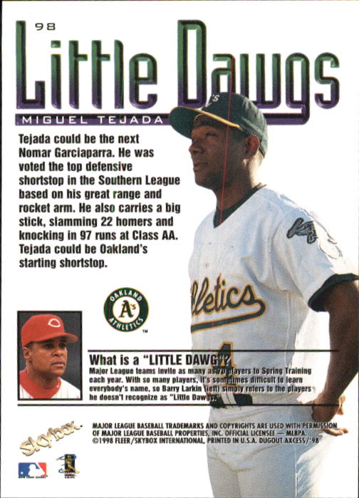 1998 SkyBox Dugout Axcess Baseball Card Pick - Picture 193 of 289