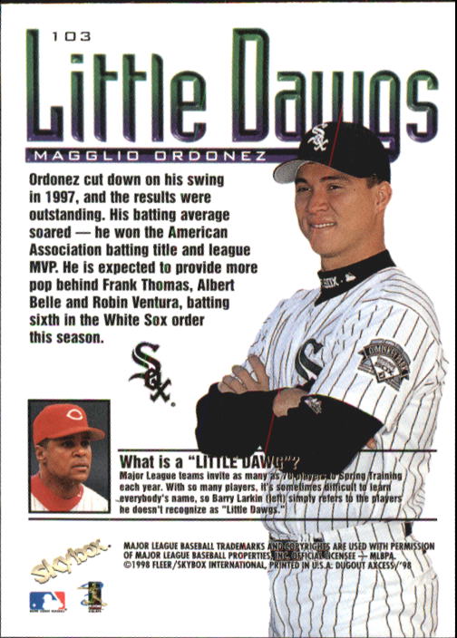 1998 SkyBox Dugout Axcess Baseball Card Pick - Picture 203 of 289