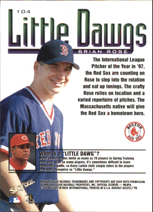 1998 SkyBox Dugout Axcess Baseball Card Pick - Picture 205 of 289