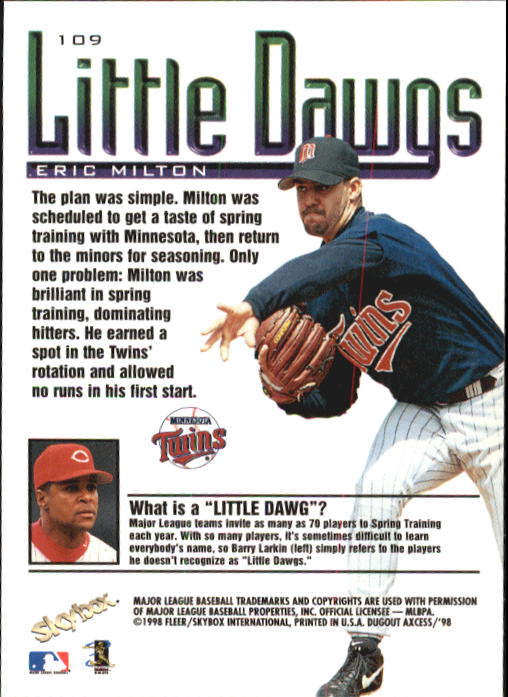 1998 SkyBox Dugout Axcess Baseball Card Pick - Picture 215 of 289