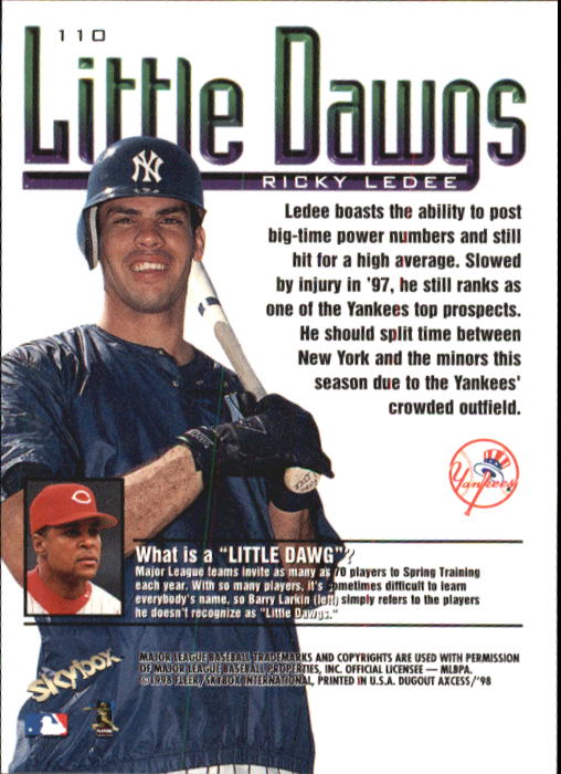 1998 SkyBox Dugout Axcess Baseball Card Pick - Picture 217 of 289