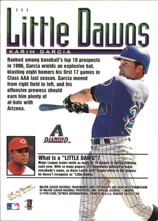 1998 SkyBox Dugout Axcess Baseball Card Pick - Picture 219 of 289