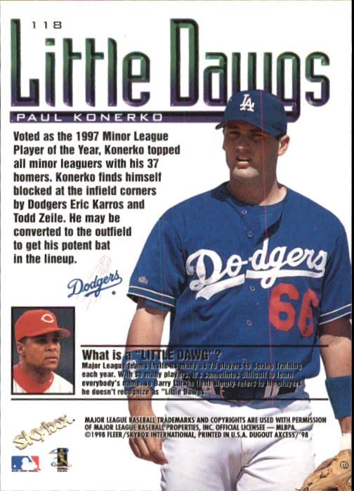 1998 SkyBox Dugout Axcess Baseball Card Pick - Picture 231 of 289