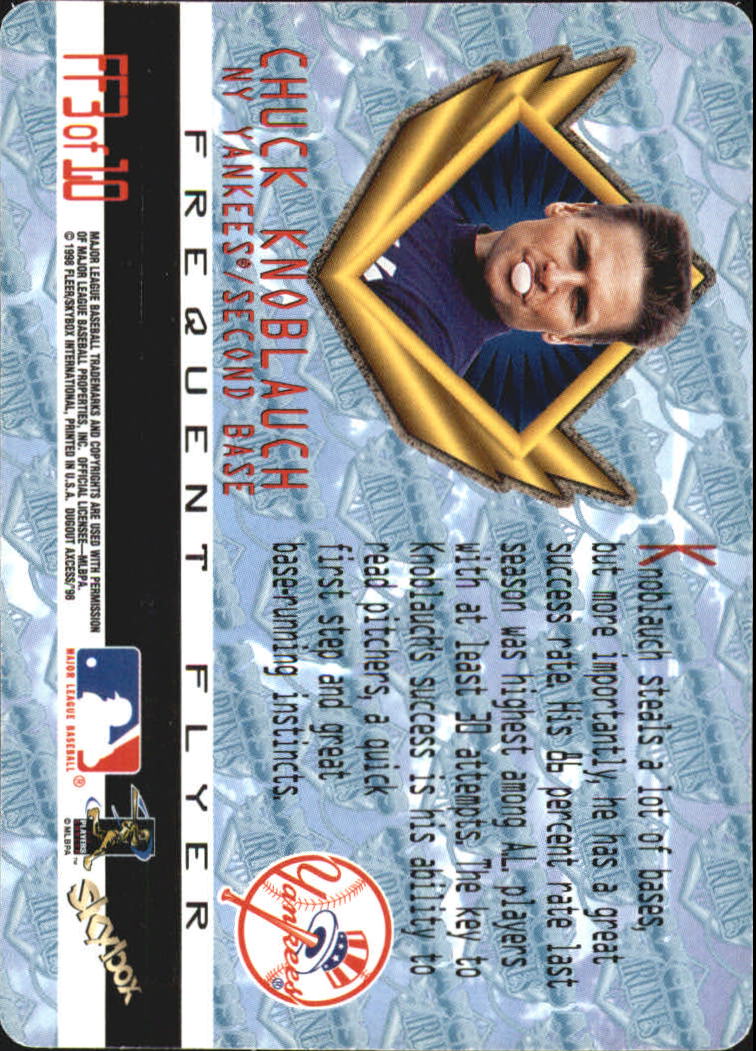 1998 Skybox Dugout Axcess Baseball "Insert" Cards - Picture 51 of 61