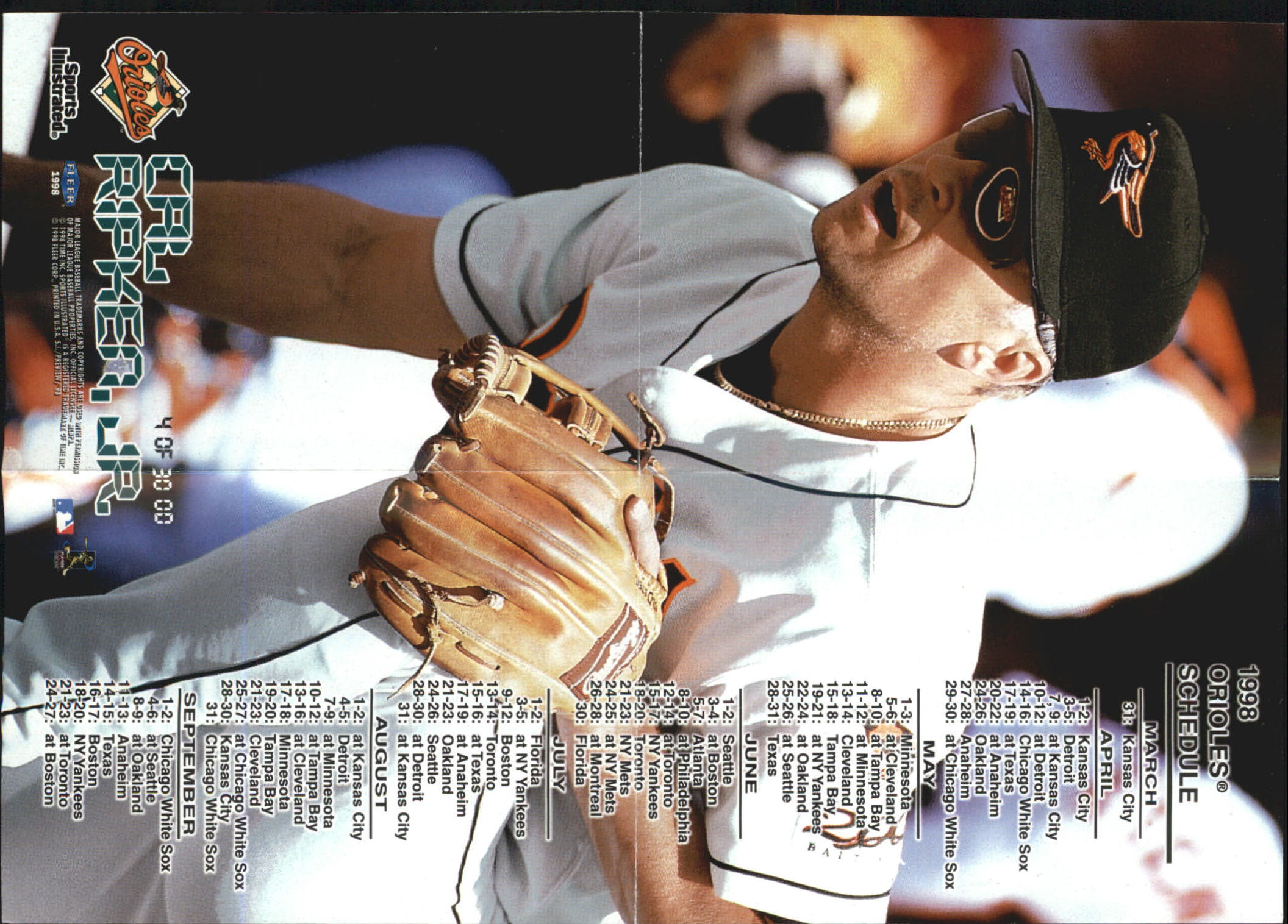 1998 Sports Illustrated (Fleer) Baseball "Insert and Parallel" Cards - Picture 20 of 65