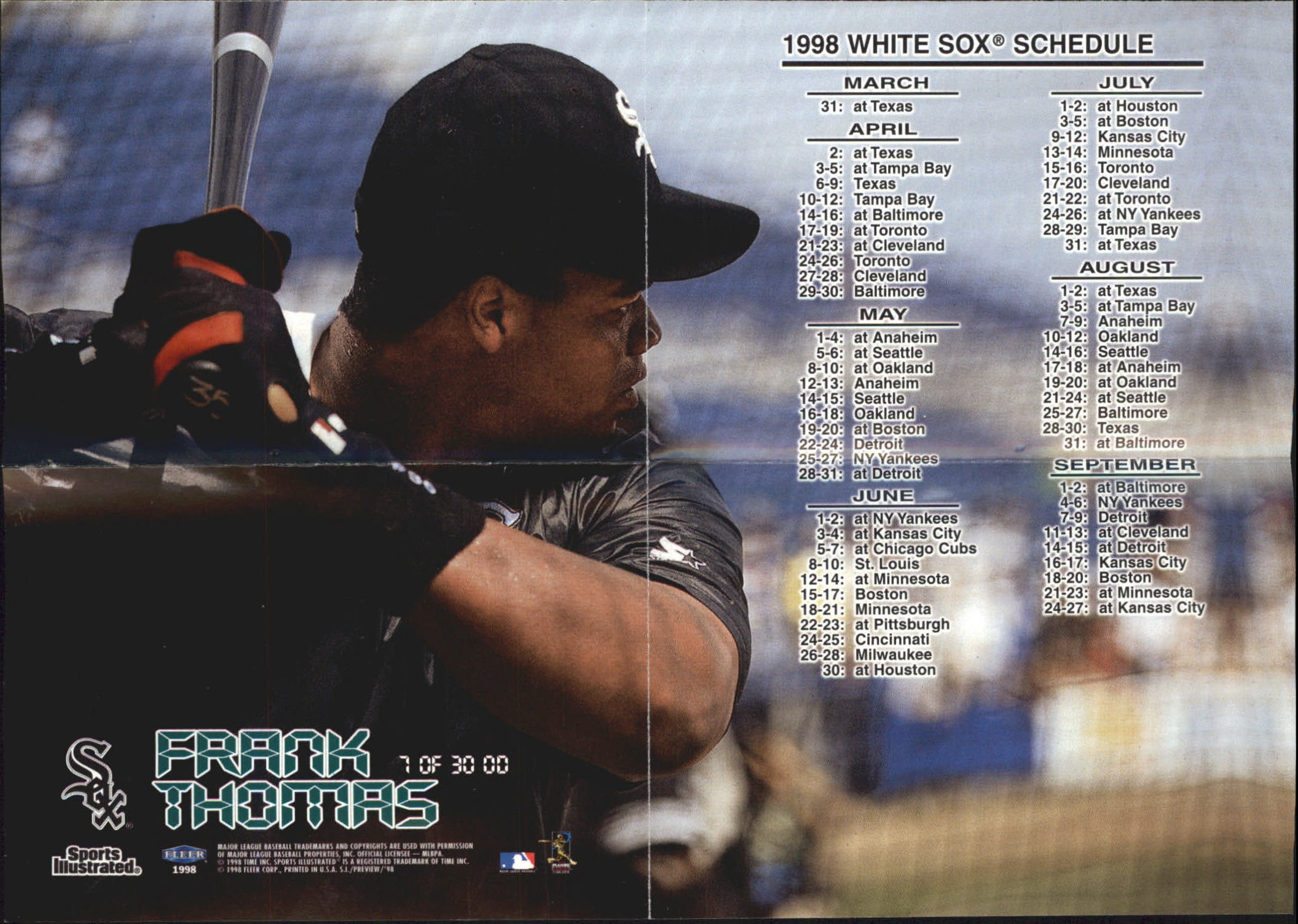 1998 Sports Illustrated (Fleer) Baseball "Insert and Parallel" Cards - Picture 26 of 65