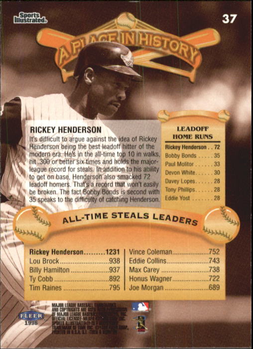 1998 Sports Illustrated Then and Now (Fleer) Baseball "Main Set" Cards - Picture 75 of 303